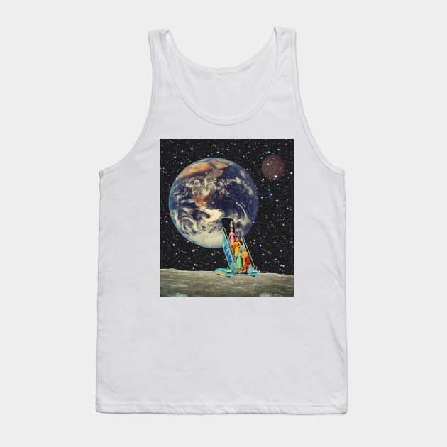 Travel to the Moon Tank Top by CollageSoul